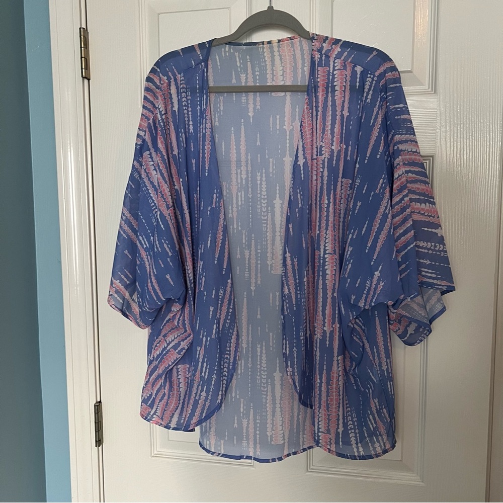 Gently worn chiffon kimono